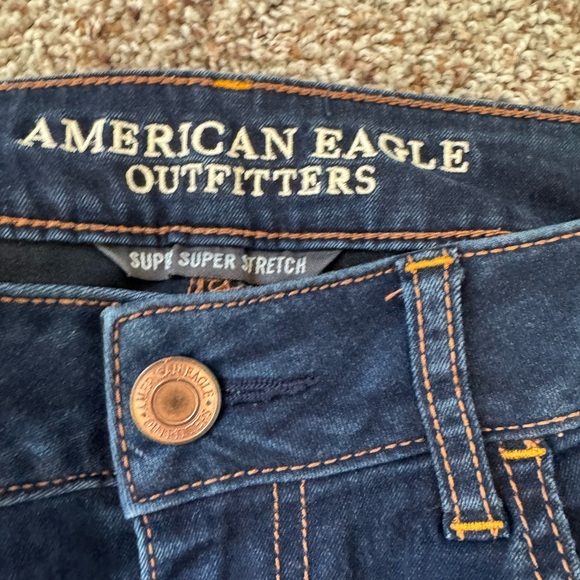 American Eagle Outfitters Dark Blue Skinny Jeans - Picture 3 of 4